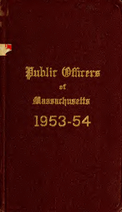 Public officers of the Commonwealth of Massachusetts (1953-1954)