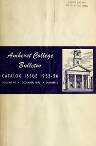 Amherst College Catalog 1955/1956