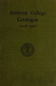 Amherst College Catalog 1906/1907