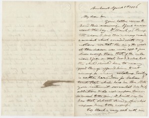Edward Hitchcock letter to Edward Hitchcock, Jr.