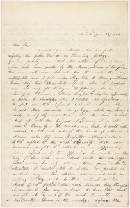 Edward Hitchcock letter to Mark H. Newman, 1843 June 27