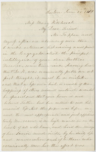 Hannah Tappan letter to Mary Hitchcock, 1863 June 20