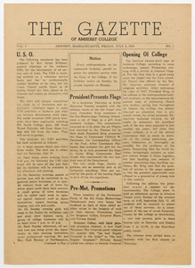 The gazette of Amherst College, 1943 July 2