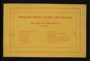 Iroquois Indian games and dances