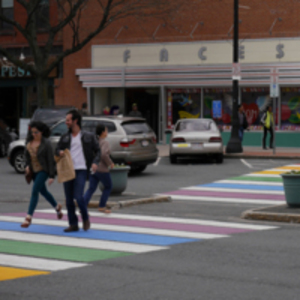 Rainbow crosswalk