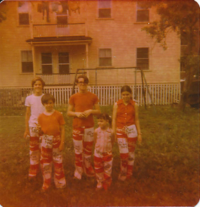 Dennett family-- Coca Cola pants