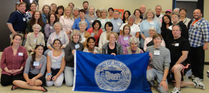 Volunteers and staff at the Milton Mass. Memories Road Show