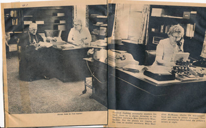 Cardinal Cushing anniversary with longtime secretaries Genevieve and Madeline