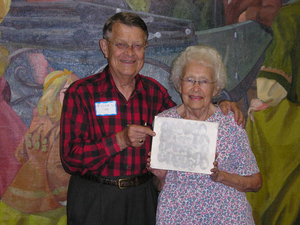 Wilbur and Isabel Cobb at the Danvers Mass. Memories Road Show