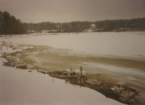 Frozen river: the North River at the Chittenden Lane Landing