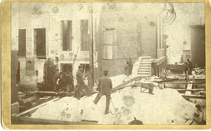 [View of exterior construction on unidentified building]