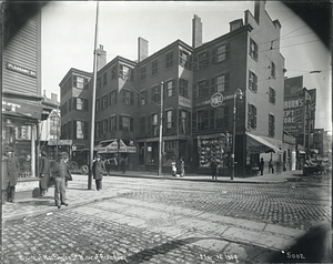 East side of Washington Street, north corner of Broadway