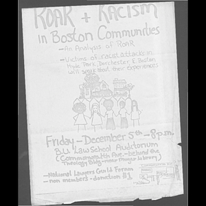 ROAR + racism in Boston communities.