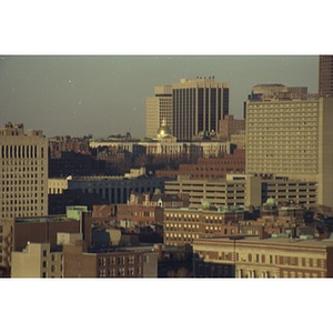 View of Boston buildings.