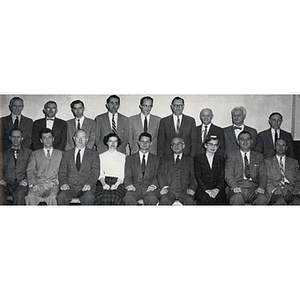 The 1958 yearbook photo of the Mathematics Department