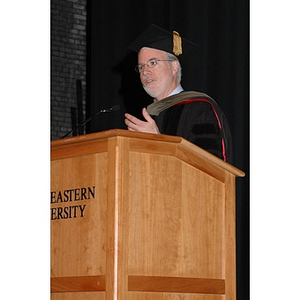 Faculty member speaks at School of Nursing convocation