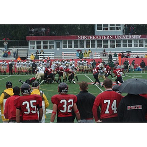 Northeastern plays against William & Mary in the Homecoming game