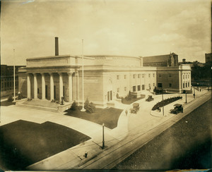 Exterior view of the Lowell Memorial Auditorium, Lowell, Mass., undated
