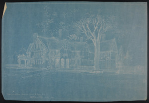 Sketch from the Street, House for Francis H. Dewey, Esq., Worcester, Mass., undated