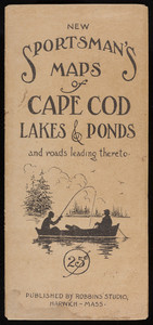New Sportsman's Maps of Cape Cod Lakes & Ponds and roads leading thereto