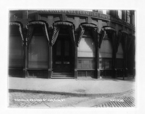 Sidewalk, 96 Washington St. corner Elm St., Boston, Mass., November 12, 1905