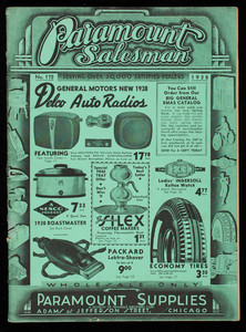 Paramount salesman, no. 172, Paramount Supples, Adams at Jefferson Street, Chicago, Illinois