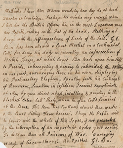 Letter from Hannah Winthrop to Mercy Otis Warren, 4 February 1778