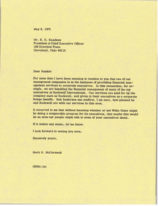 Letter from Mark H. McCormack to S. E. Knudsen