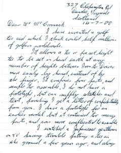 Letter from John Clinton to Mark H. McCormack