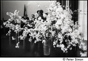 Floral arrangement at the Martin Luther King memorial service