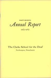 Ninety-seventh Annual Report of the Clarke School for the Deaf, 1964