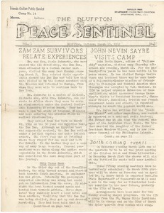 The Bluffton Peace Sentinel. vol. 1, no. 17