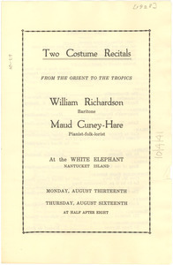 Two costume recitals
