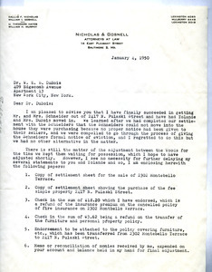 Letter from Dallas F. Nicholas to W. E. B. Du Bois