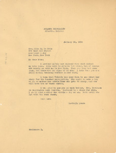 Letter from W. E. B. Du Bois to Mrs. N. G. Du Bois