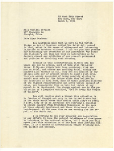 Letter from W. E. B. Du Bois to Talitha Gerlach