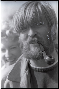 Bearded man with pipe