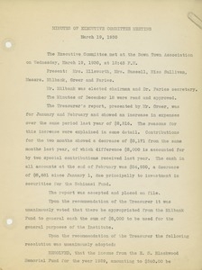 Minutes of Executive Committee meetings of the Institute for the Crippled and Disabled