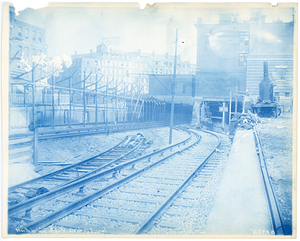 North incline at portal Washington Street tunnel