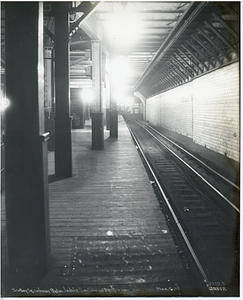 Scollay Square subway Station, looking south on southbound track