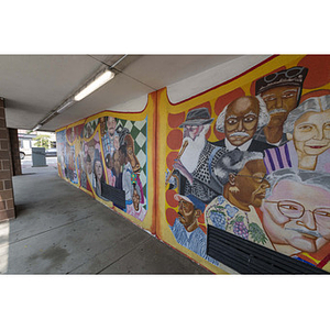 Harriet Tubman House The Honor Roll Mural on Massachusetts Avenue, detail of center left