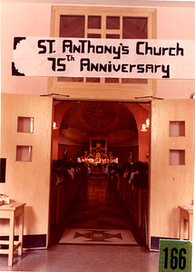 Saint Anthony's Church 75th Anniversary banner