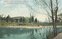Norumbega Park, River Court and Lagoon, Auburndale, Mass., U.S.A.