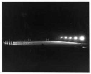 Cole Field at night, 1957