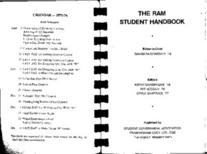 Freshman Student Handbook 1975-76