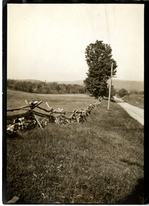 Stone and rail fence, West Stockbridge, Massachusetts
