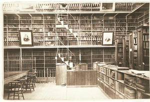 Interior of Morgan Library at Amherst College
