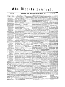 Chicopee Weekly Journal, February 16,1856