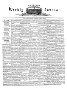Chicopee Weekly Journal, March 18, 1854