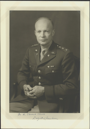 Photograph of Lieutenant General Dwight D. Eisenhower, between 1942 and 1943